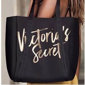 Victoria’s Secret Black & Gold Cooler Bottle Bag